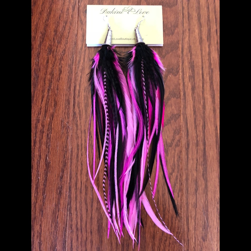 Real Feather Earrings ~ CELEBRATE - Picture 9 of 9